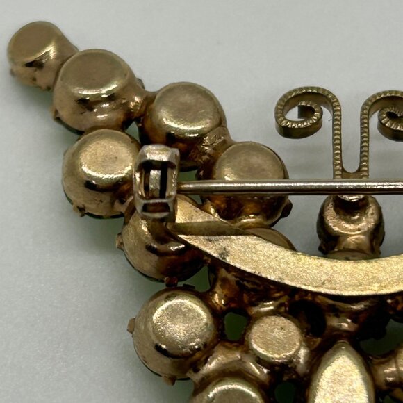 Vintage Juliana Butterfly Brooch D&E Rhinestone UV Glow 1960s Mid Century Insect - Picture 9 of 11